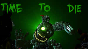 Spooky Springtrap Lurking In The Darkness Wallpaper