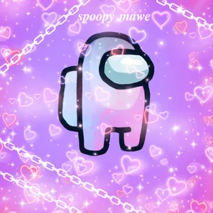 Spoopy Mawe Design Cute Among Us Wallpaper