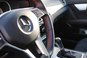 Sport Luxury Car Steering Wheel Wallpaper