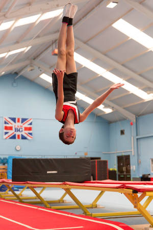 Sports Gymnastics Tumbling Routine Wallpaper