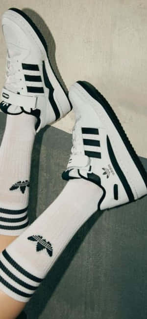 Sporty Socksand Sneakers Wallpaper