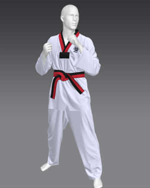 Sporty Taekwondo Uniform To Reach Your Next Belt. Wallpaper