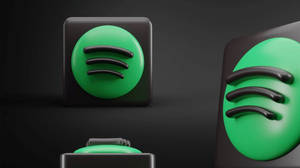 Spotify 3d Art Wallpaper