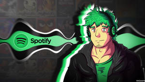 Spotify Cartoon Art Wallpaper