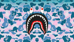 Sprayground Blue Camo Shark Wallpaper
