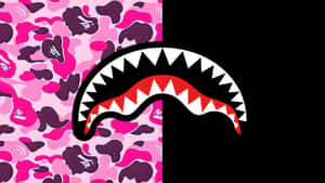 Sprayground Pink Camo Shark Backpack Wallpaper