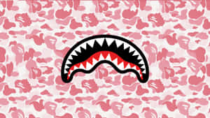 Sprayground Pink Camo Shark Backpack Wallpaper