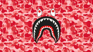 Sprayground Red Camo Shark Wallpaper