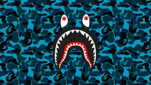 Sprayground Shark Camo Backpack Wallpaper
