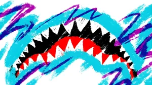 Sprayground Shark Mouth Design Wallpaper