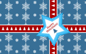 Spread Joy While Working With A Happy Holidays Desktop Wallpaper