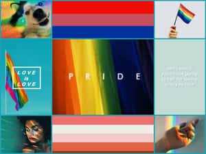 Spread Pride And Love With The Rainbow Aesthetic Wallpaper