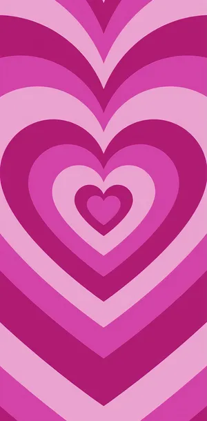Spreading Love And Joy With Glimmering Pink Hearts Wallpaper