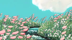 Spring Anime Landscape Wallpaper