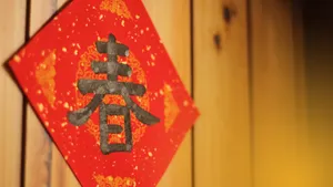 Spring Character Decoration Wallpaper