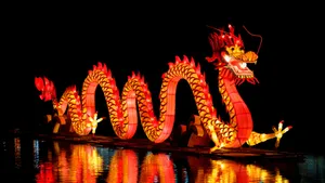 Spring Festival Dragon Lantern Wallpaper