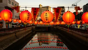 Spring Festival Lantern Display Wallpaper