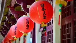 Spring Festival Red Lanterns Wallpaper