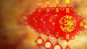 Spring Festival Red Lanterns Wallpaper