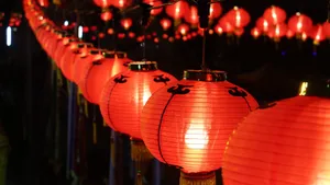 Spring Festival Red Lanterns Wallpaper