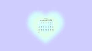 Spring March2024 Calendar Background Wallpaper