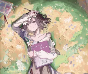 Springtime Artistin Floral Bliss Wallpaper