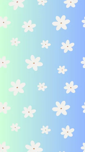 Springtime Floral Pattern Background Wallpaper