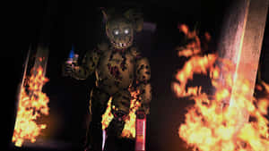 Springtrap - The Mysterious Animatronic Character Wallpaper