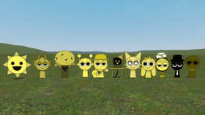 Sprunki Character Lineup Wallpaper