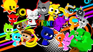 Sprunki Colorful Character Collection Wallpaper