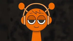 Sprunki Logo With Headphones Wallpaper
