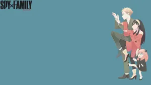 Spy X Family Wacky Pose Wallpaper
