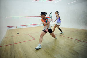 Squash Duo In White Room Wallpaper