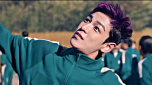 Squid Game Player In Action Wallpaper