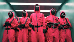 Squid Game Season 3 Guards Wallpaper