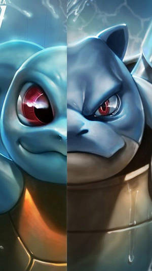 Squirtle Evolution Pokemon Iphone Wallpaper