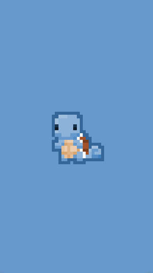 Squirtle Pixel Art Pokemon Iphone Wallpaper