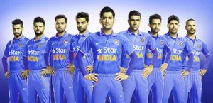 Sri Lanka Cricket Team In Blue Wallpaper