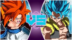 Ssj4 Gogeta Versus Screen Wallpaper