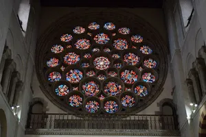 St Albans Cathedral Rose Window Wallpaper
