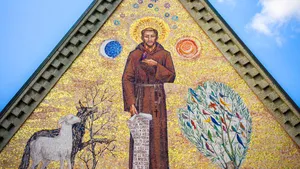St Francis Mosaic Artwork Wallpaper