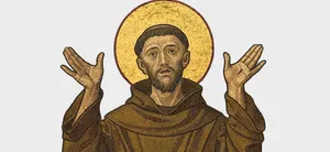 St Francis Of Assisi Mosaic Art Wallpaper