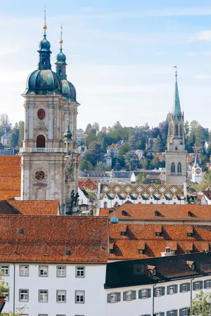 St Gallen Architecture Skyline Wallpaper