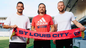 St. Louis City Sc Players Banner Wallpaper