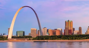 St Louis Pink Sky Wallpaper