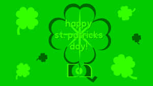 St Patricks Day Green Clover Background Wallpaper