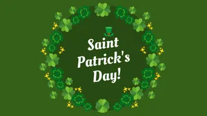 St Patricks Day Greeting Design Wallpaper