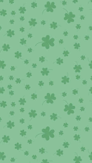 St Patricks Day Shamrock Pattern Wallpaper