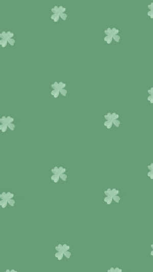 St Patricks Day Shamrock Pattern Wallpaper