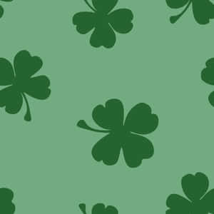 St Patricks Day Shamrock Pattern Wallpaper